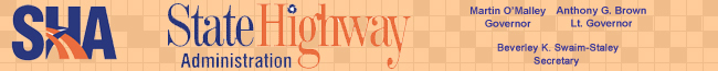 State Highway Administration Banner
